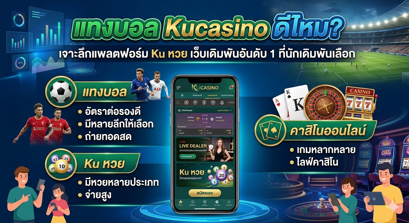 แทงบอล Kucasino ดีไหม? เจาะลึกแพลตฟอร์ม Ku หวย เว็บเดิมพันอันดับ 1 ที่นักเดิมพันเลือก